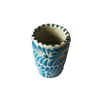 Mezcal Volador con vasitos de talavera azul