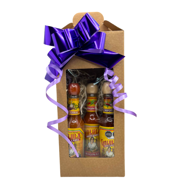 Trío de Salsas Cholula (Original, Chile y Ajo, Chipotle)