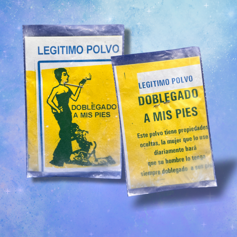 Kit de ritual Doblegado a Mis Pies: portavelas + polvos milagrosos