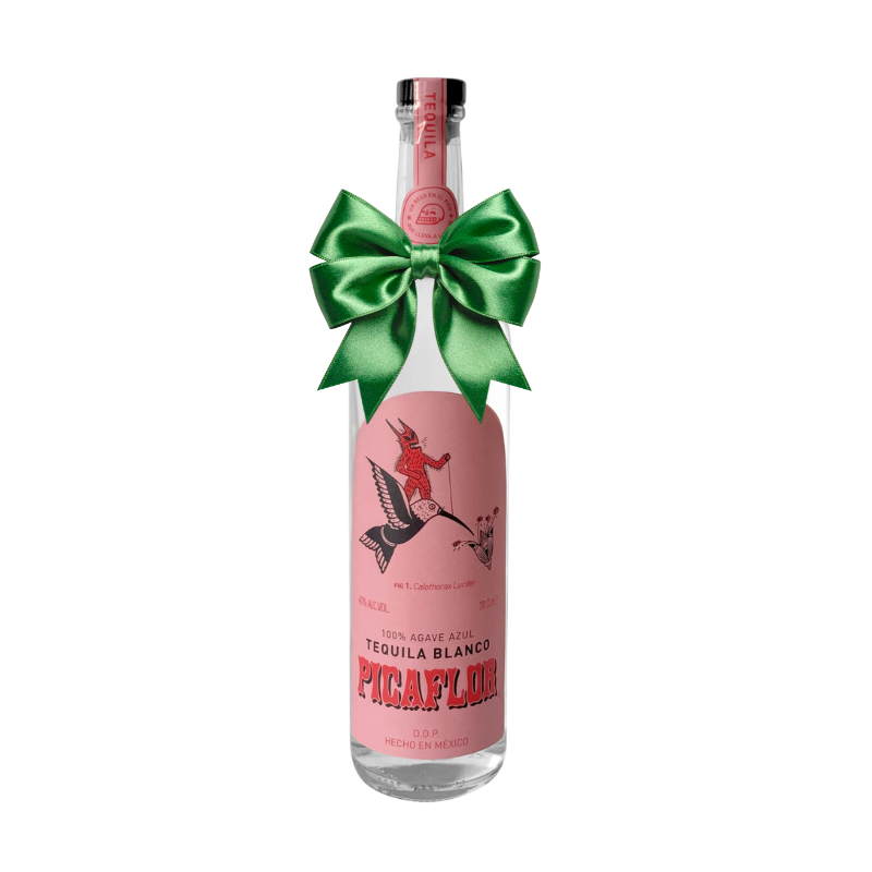 Kit de regalo: tequila Picaflor con caja de dulces mexicanos